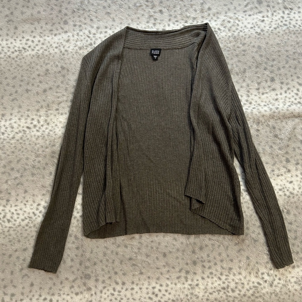 Eileen Fisher Cardigan Lightweight Knit Sweater